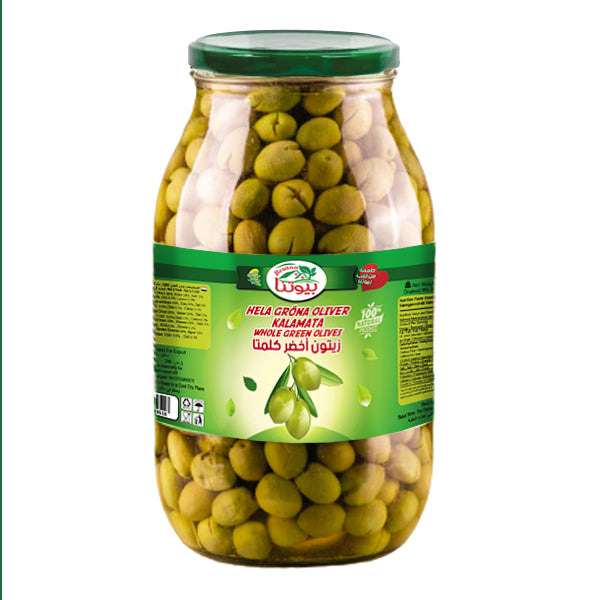 Beutna Green Olives Whole Kalamata 3kg