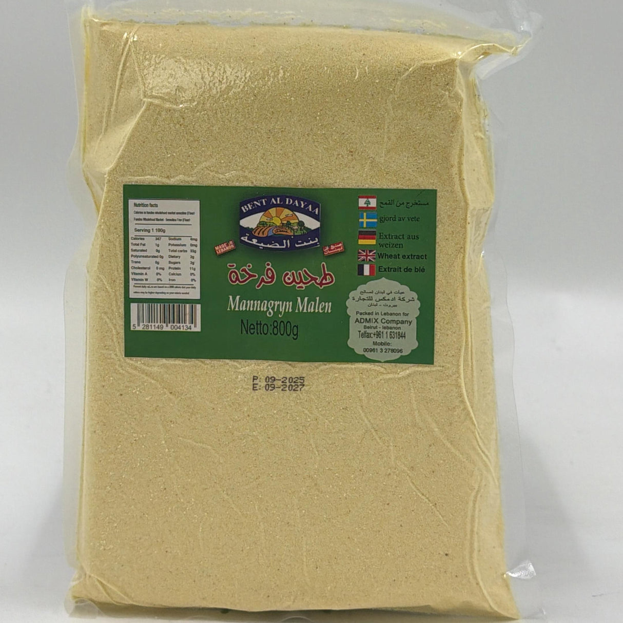 Mannagryn Malen 800g