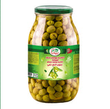 Beutna gröna oliver hela tofahi