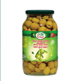 Beutna gröna oliver hela Kalamata