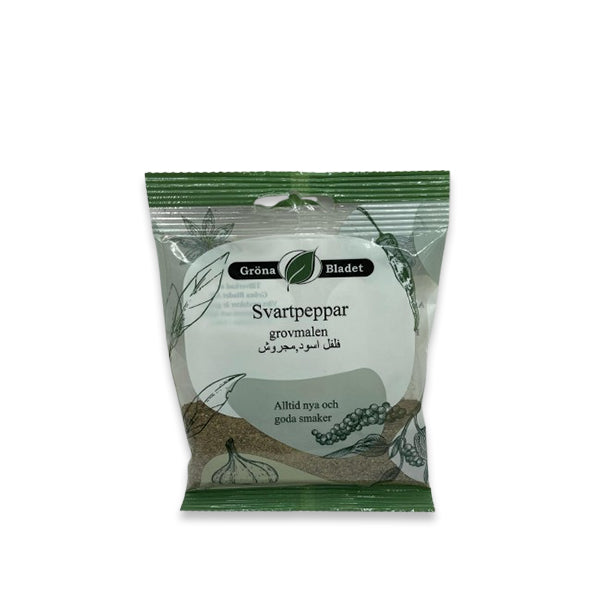 Gröna Bladet Svartpeppar Grovmalen 40g